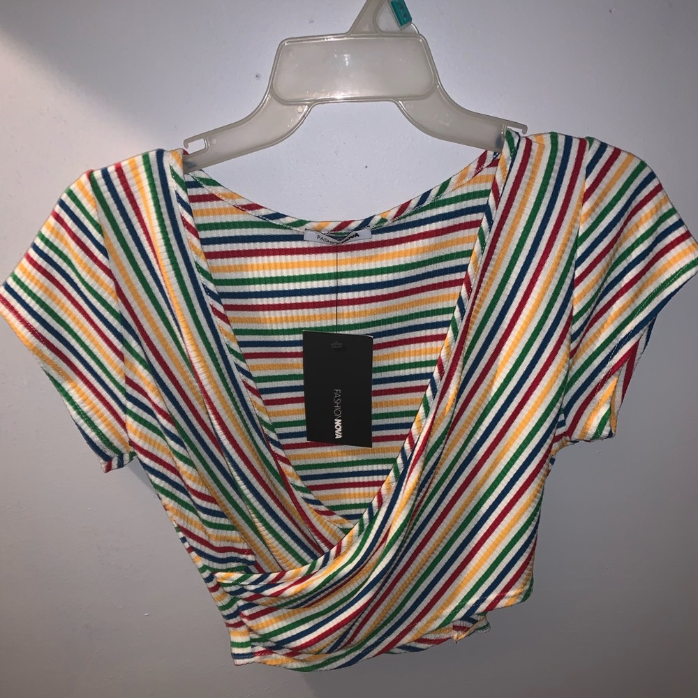 Show Me The Rainbow Crop Top (Fashion Nova)